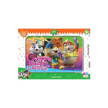 KS Games Bafi Kediler (44 Kedi/44 Cat-Buffy Kediler) Puzzle 24 Parça