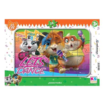 KS Games CAT704 Cats Frame 24 Parça Puzzle