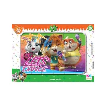KS Games CAT704 Cats Frame 24 Parça Puzzle