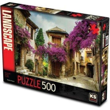Ks Games Çiçekli Köy Evi 500 Parça Puzzle