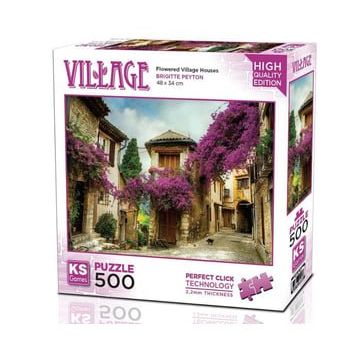 Ks Games Çiçekli Köy Evi 500 Parça Puzzle