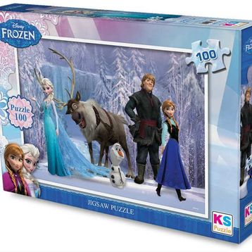 KS Games Disney Frozen 100 Parça Puzzle