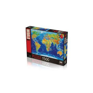KS Games Dünya Siyasi Haritası 1500 Parça Puzzle