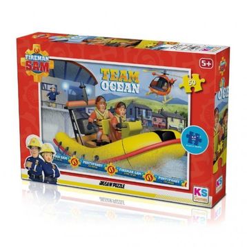 KS Games Fireman Sam 50 Parça Çocuk Puzzle