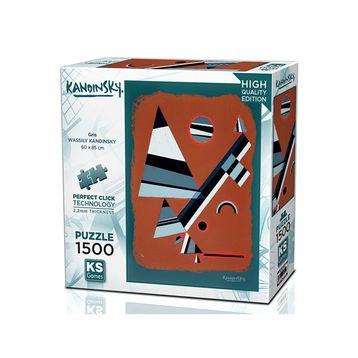 KS Games Gris 1500 Parça Puzzle