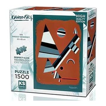 KS Games Gris 1500 Parça Puzzle