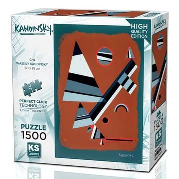 KS Games Gris 1500 Parça Puzzle