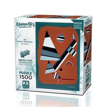 KS Games Gris 1500 Parça Puzzle