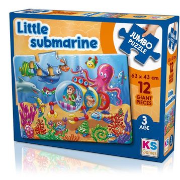 KS Games JP 31006 Little Submarine 12 Parça Jumbo Puzzle