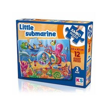 KS Games JP 31006 Little Submarine 12 Parça Jumbo Puzzle