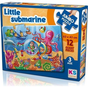KS Games JP 31006 Little Submarine 12 Parça Jumbo Puzzle