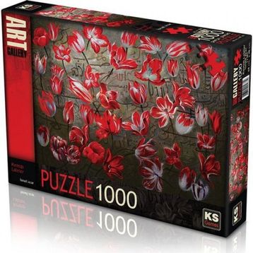 Ks Games Kırmızı Laleler 1000 Parça Puzzle