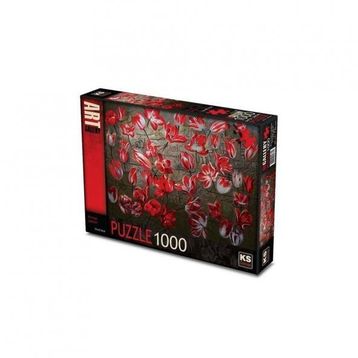Ks Games Kırmızı Laleler 1000 Parça Puzzle