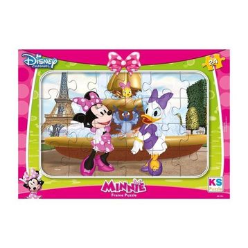 KS Games MIN-704 24 Parça Minnie Mouse Frame Puzzle