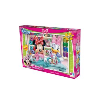 Ks Games Minnie Mouse 100 Parça Çocuk Puzzle