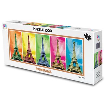 KS Games Panoramik Pop Art Paris 1000 Parça Puzzle