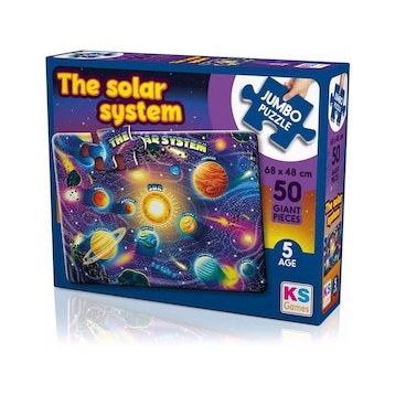 KS Games Planets Of Solar System 50 Parça Dev Puzzle