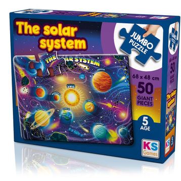 KS Games Planets Of Solar System 50 Parça Dev Puzzle