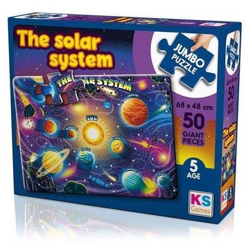 KS Games Planets Of Solar System 50 Parça Dev Puzzle