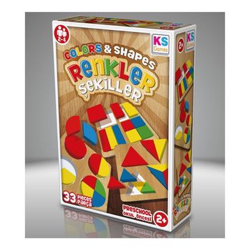 KS Games Renkler Şekiller 33 Parça Puzzle