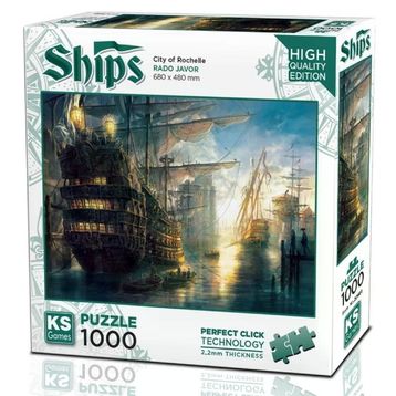 KS Games Rochelle Şehri 1000 Parça Puzzle