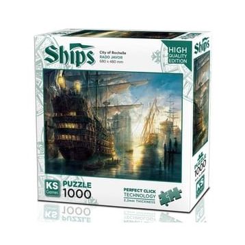 KS Games Rochelle Şehri 1000 Parça Puzzle
