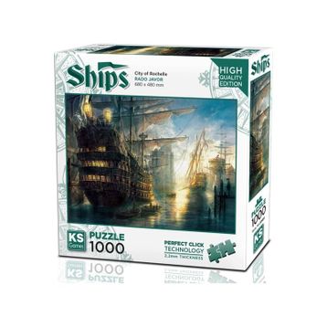 KS Games Rochelle Şehri 1000 Parça Puzzle
