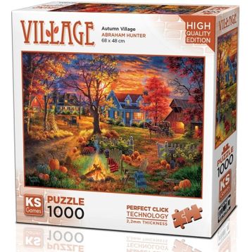 KS Games Sonbahar Köyü 1000 Parça Puzzle