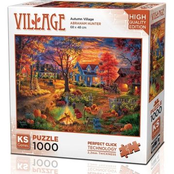 KS Games Sonbahar Köyü 1000 Parça Puzzle