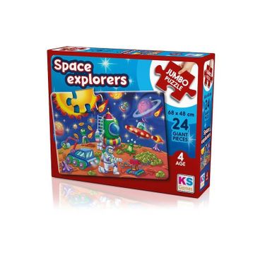 KS Games Space Explorers 24 Parça Jumbo Boy Puzzle