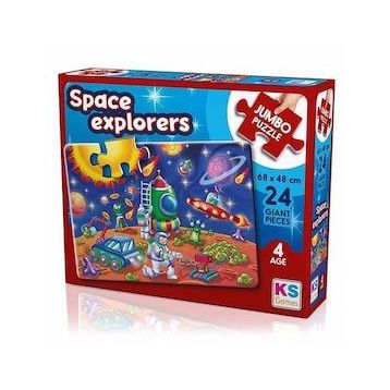 KS Games Space Explorers 24 Parça Jumbo Boy Puzzle