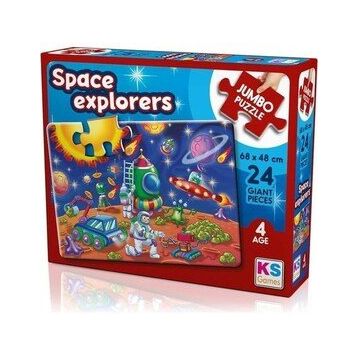 KS Games Space Explorers 24 Parça Jumbo Boy Puzzle