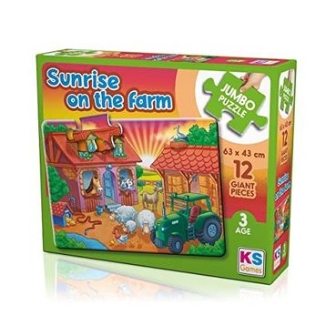 KS Games Sunrise On The Farm 12 Parça Dev Puzzle