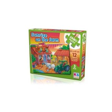 KS Games Sunrise On The Farm 12 Parça Jumbo Puzzle