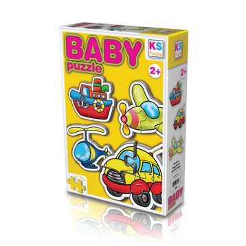 Ks Games Ulaşım Araçları 2+3+4+4 Parça Puzzle