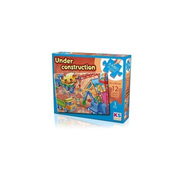 KS Games Under Construction 12 Parça Dev Puzzle