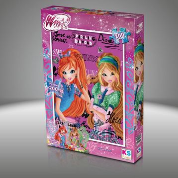 Ks Games Winx 200 Parça Çocuk Puzzle