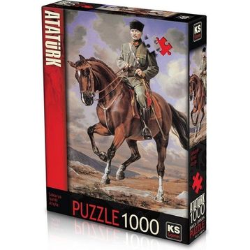 KS Puzzle 11131 Gazi Mustafa Kemal Atatürk Sakarya Adlı Atıyla 1000 Parça Puzzle