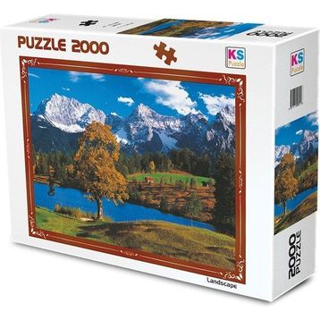 KS Puzzle 11218 +12 Yaş Bavyera Alpleri 2000 Parça Manzara Puzzle