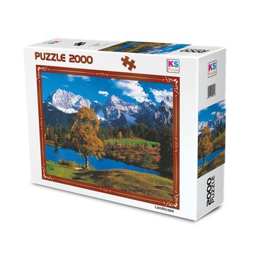 KS Puzzle 11218 +12 Yaş Bavyera Alpleri 2000 Parça Manzara Puzzle