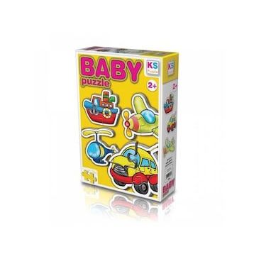 KS Puzzle 12003 +2 Yaş Ulaşım Araçları 15 Parça Puzzle