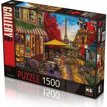 KS Puzzle 1500 Parça Evening in Paris Paris'te Akşam Puzzle