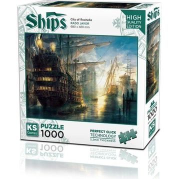 Ks Puzzle 20681 Rochelle Şehri 1000 Parça Puzzle