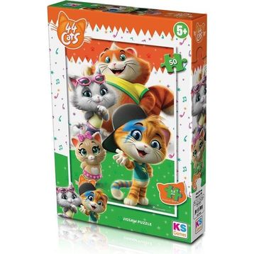 KS Puzzle CAT 709 44 Kedi 50 Parça Puzzle