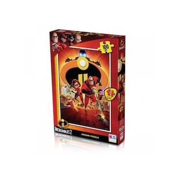 KS Puzzle INC714 Incredibles / 100 Parça Puzzle
