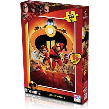 KS Puzzle INC714 Incredibles / 100 Parça Puzzle