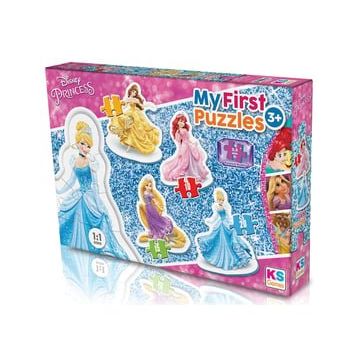 KS Puzzle My First Puzzle 4 in 1 Disney Prensesler Çerçevesiz Puzzle