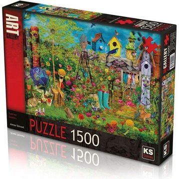 KS Summer Garden Aimee Stewart 1500 Parça Art Gallery Puzzle