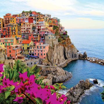 KS Village Of Manarola Cinque Terre İtaly 1000 Parça Puzzle