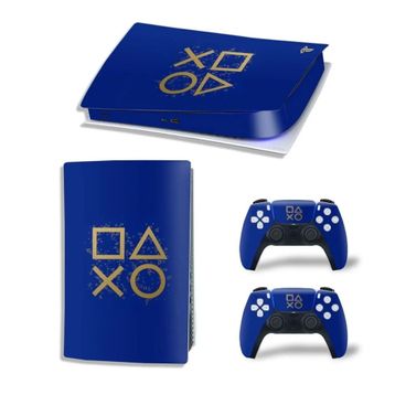 Kt Grup Dark Blue Controller Playstation 5 Disk Edition Sticker Kaplama Seti